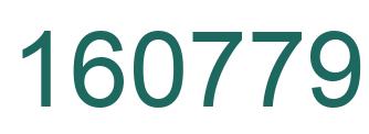 Number 160779 green image