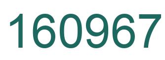 Number 160967 green image