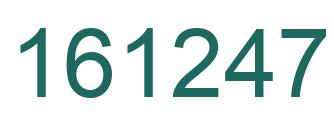 Number 161247 green image
