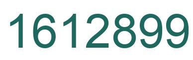 Number 1612899 green image