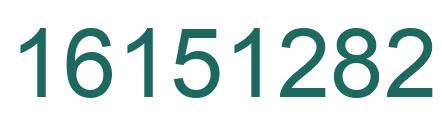 Número 16151282 imagen verde