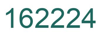 Number 162224 green image