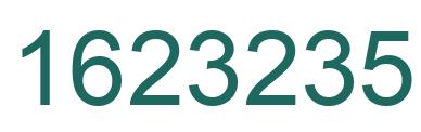 Number 1623235 green image