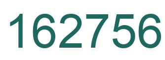 Number 162756 green image