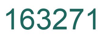 Number 163271 green image