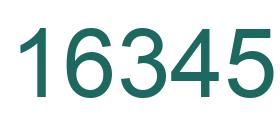 Number 16345 green image
