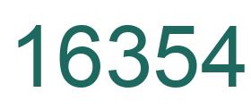 Number 16354 green image