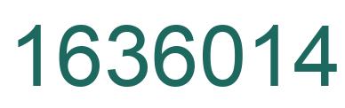 Number 1636014 green image