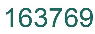 Number 163769 green image