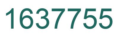 Number 1637755 green image