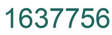 Number 1637756 green image