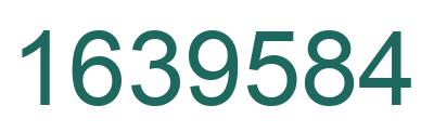 Número 1639584 imagen verde