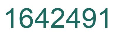 Number 1642491 green image