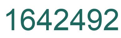 Number 1642492 green image