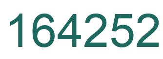 Number 164252 green image