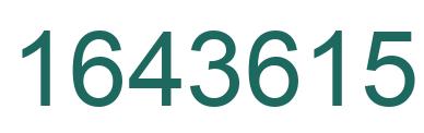 Number 1643615 green image