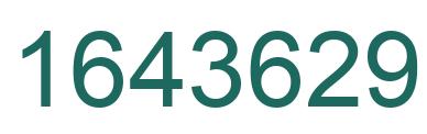 Number 1643629 green image