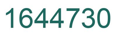 Number 1644730 green image