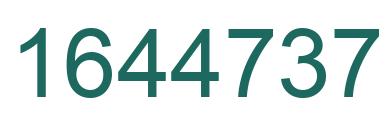 Number 1644737 green image