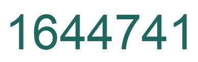 Number 1644741 green image