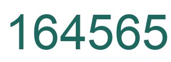 Number 164565 green image