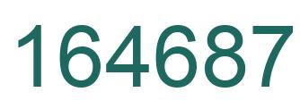 Número 164687 imagen verde