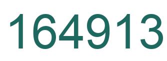 Number 164913 green image