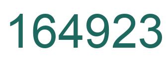 Number 164923 green image