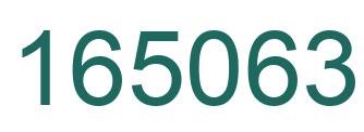 Number 165063 green image