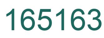 Number 165163 green image