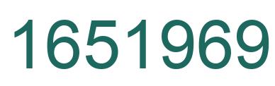 Number 1651969 green image