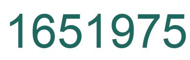 Number 1651975 green image