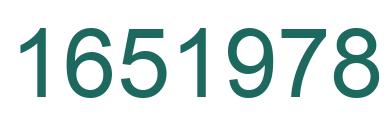 Number 1651978 green image