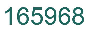 Number 165968 green image
