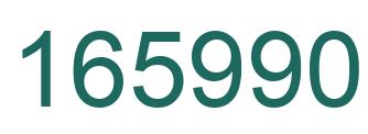 Number 165990 green image
