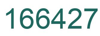 Number 166427 green image