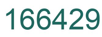 Number 166429 green image