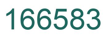 Number 166583 green image