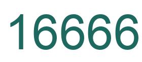 Number 16666 green image