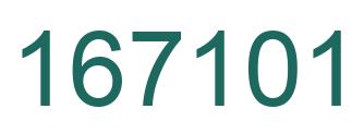 Número 167101 imagen verde