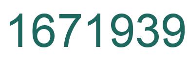 Número 1671939 imagen verde