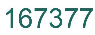 Number 167377 green image