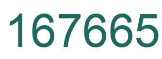 Number 167665 green image