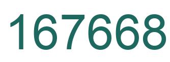 Number 167668 green image