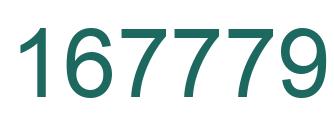 Number 167779 green image