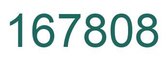 Number 167808 green image