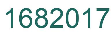 Number 1682017 green image