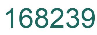 Number 168239 green image