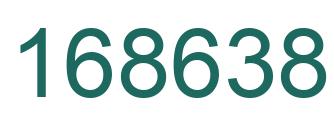 Number 168638 green image