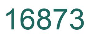 Number 16873 green image